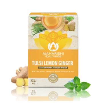 Maharishi Ayurveda Tulsi Lemon Ginger Herbal Tea