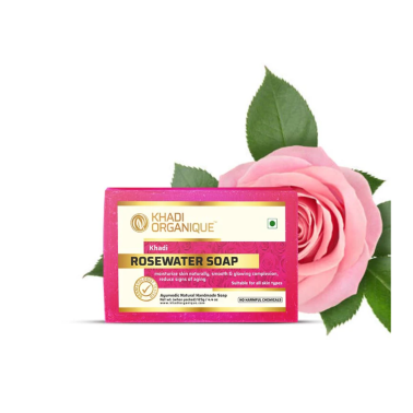 Khadi Rosewater Soap 125g