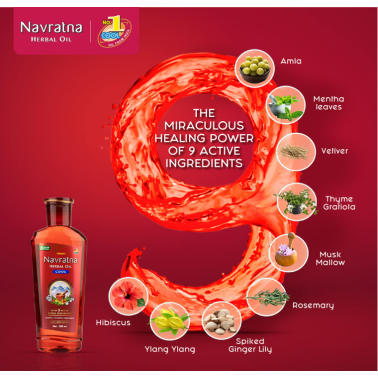 Navaratna Huile Capillaire Ayurvédique 200ml