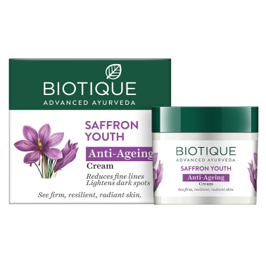 Biotique Crème Saffron Youth Anti-Ageing 50g