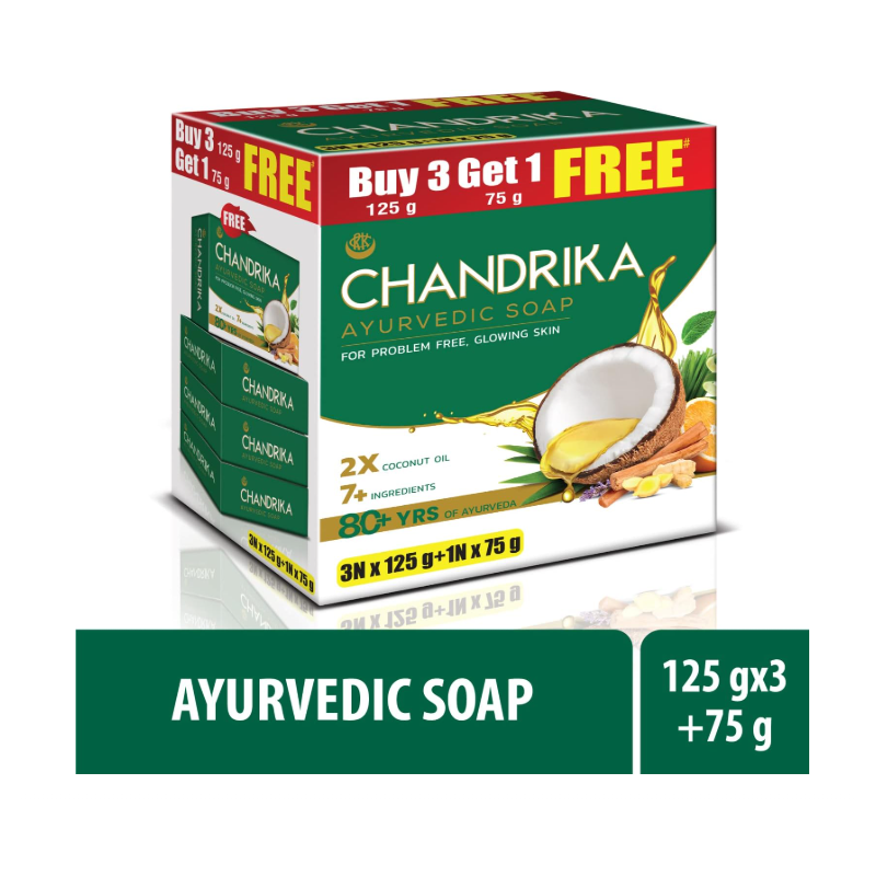 CHANDRIKA SAVON AYURVÉDIQUE AUX 7 HUILES ESSENTIELLES