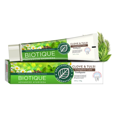 Dentifrice Biotique Ayurvédique Clou de Girofle & Tulsi 140 gm
