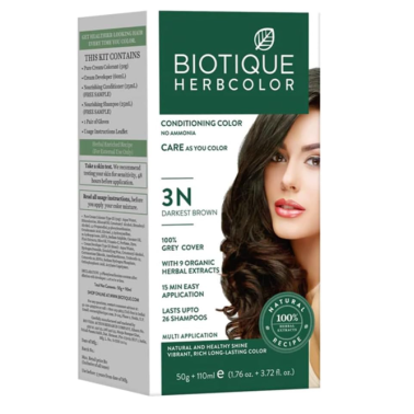 Biotique Bio Henna Color – Herbal Henna Hair Color – Dark Brown 3