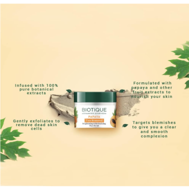 Biotique Papaya – Brightening & Revitalizing Face Scrub 50g