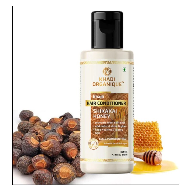 Revitalisant capillaire Khadi Natural Shikakai & Honey - Sans Sls ni parabène